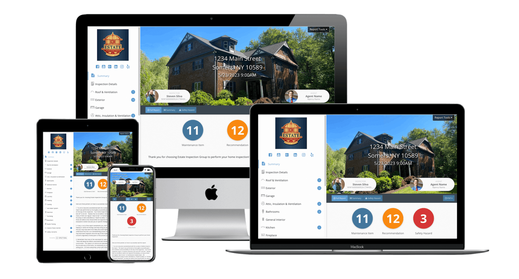 custom inspection report real estate inspection group